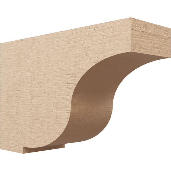 Ekena Millwork 8"W x 24"D x 16"H Classic Van Buren Rough Cedar Woodgrain TimberThane Corbel, Primed Tan CORUR08X24X16VANRCPR - main